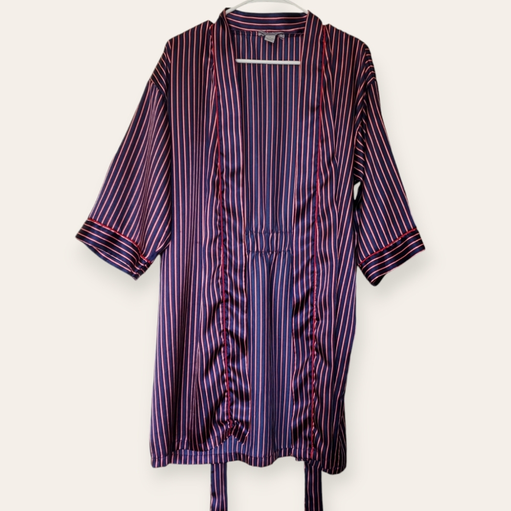 Vintage Kathryn Red Stripped Robe